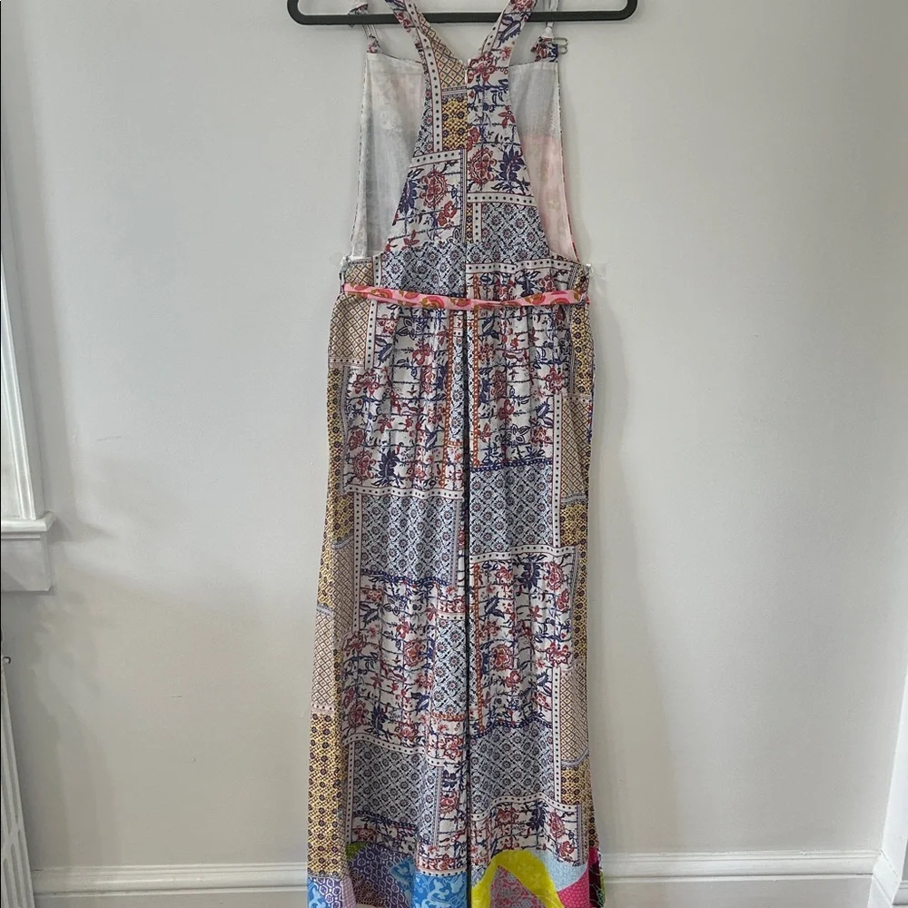 Anthropologie Letmebe Overalls Women’s Medium Patchwork Bohemian Jumper NWT - Picture 8 of 16